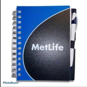 MetLife brand new spiral notepad with pen